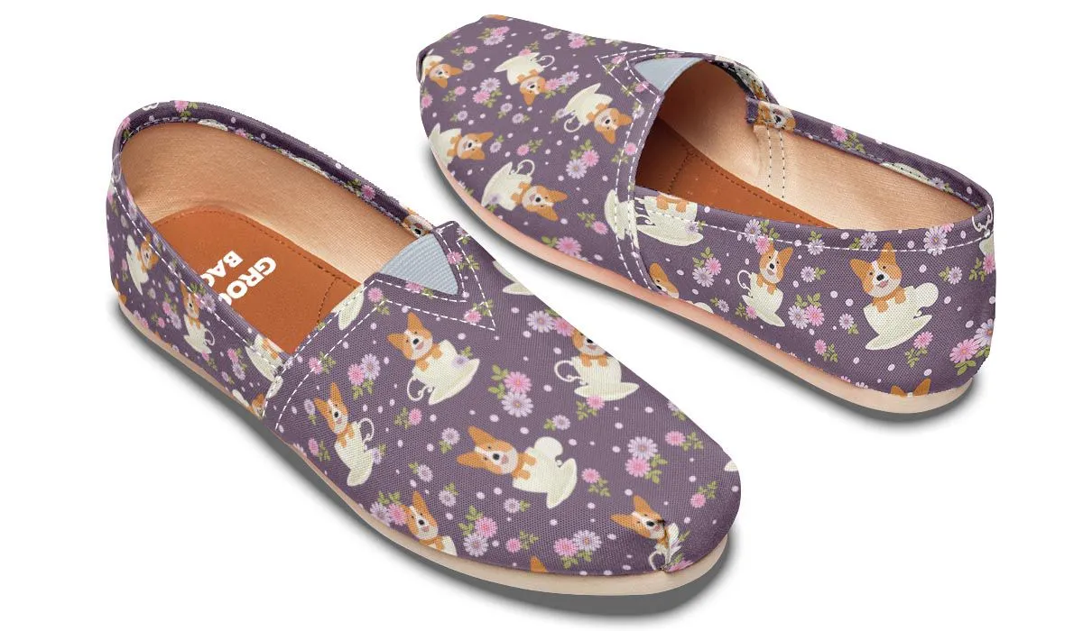 Corgi Cup Of Tea Casual Shoes