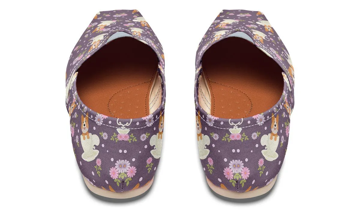 Corgi Cup Of Tea Casual Shoes