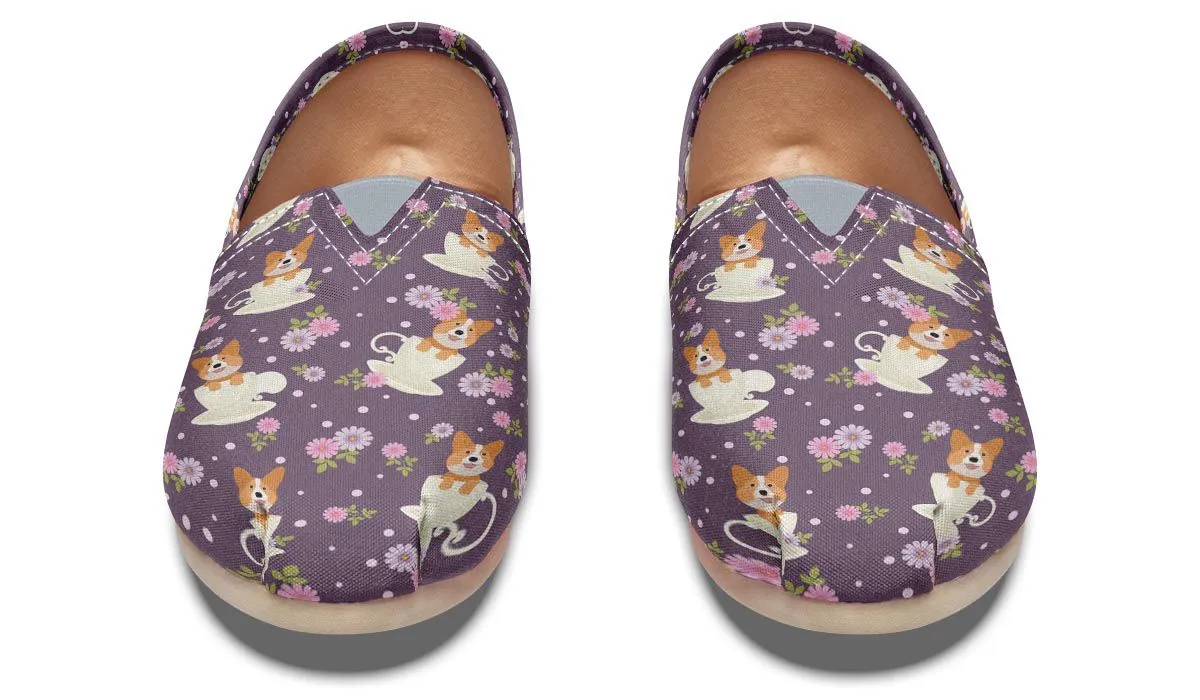 Corgi Cup Of Tea Casual Shoes