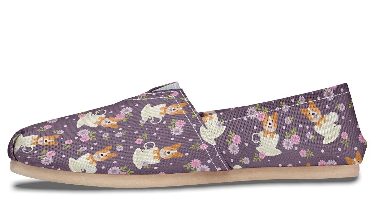 Corgi Cup Of Tea Casual Shoes