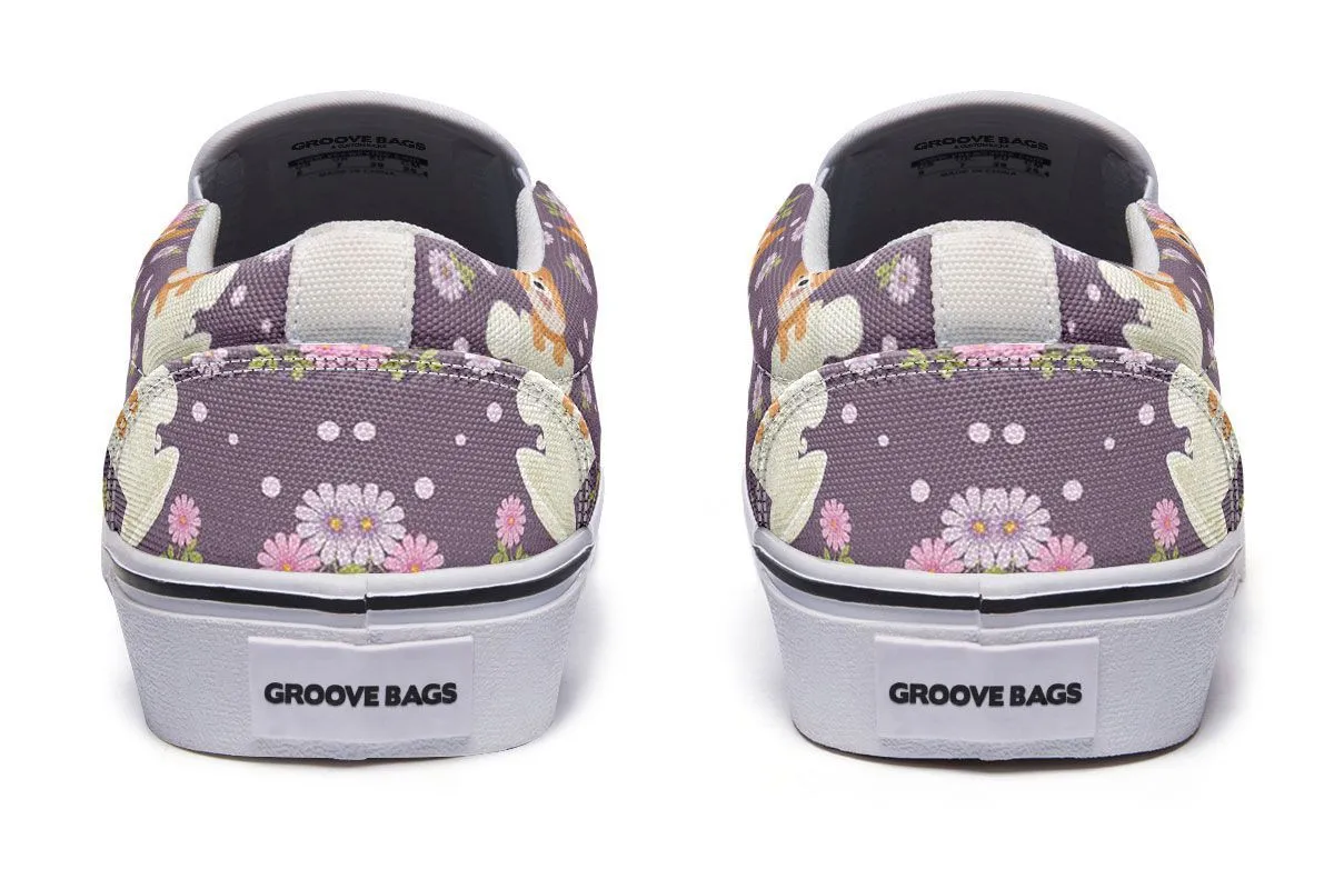 Corgi Cup Of Tea Slip-On Shoes