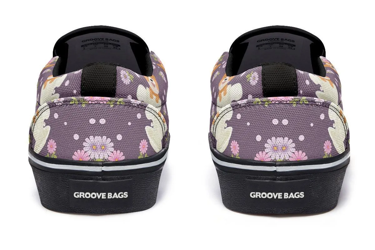 Corgi Cup Of Tea Slip-On Shoes