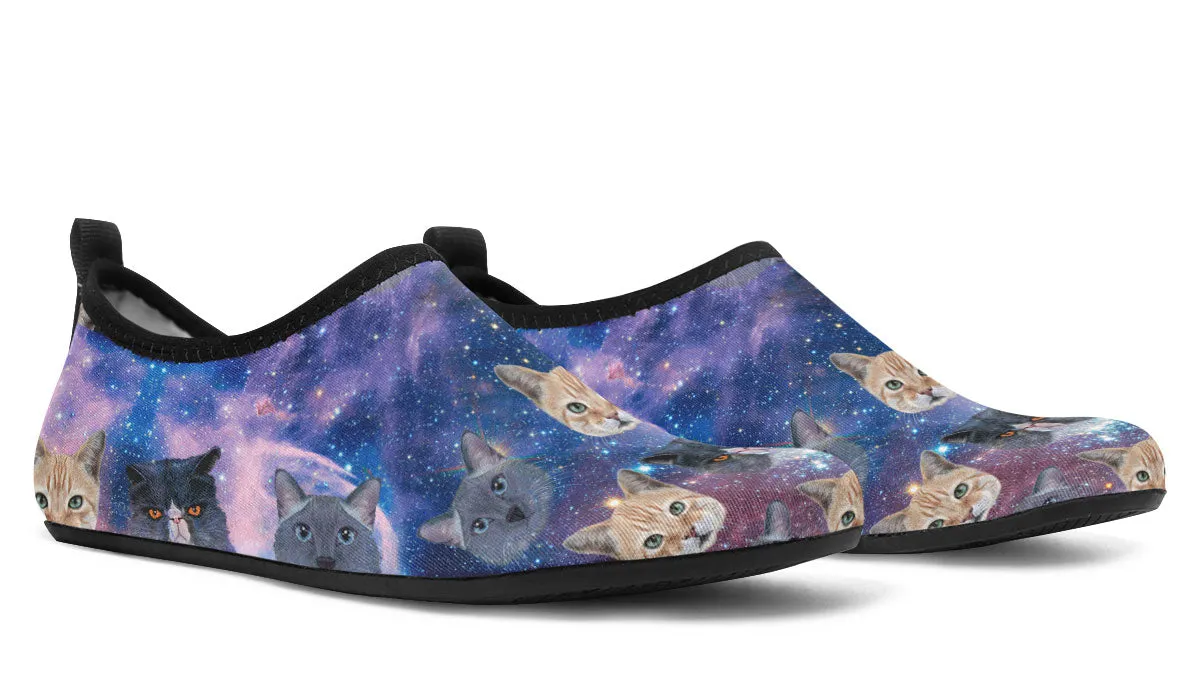 Cosmic Cat Aqua Barefoot Shoes