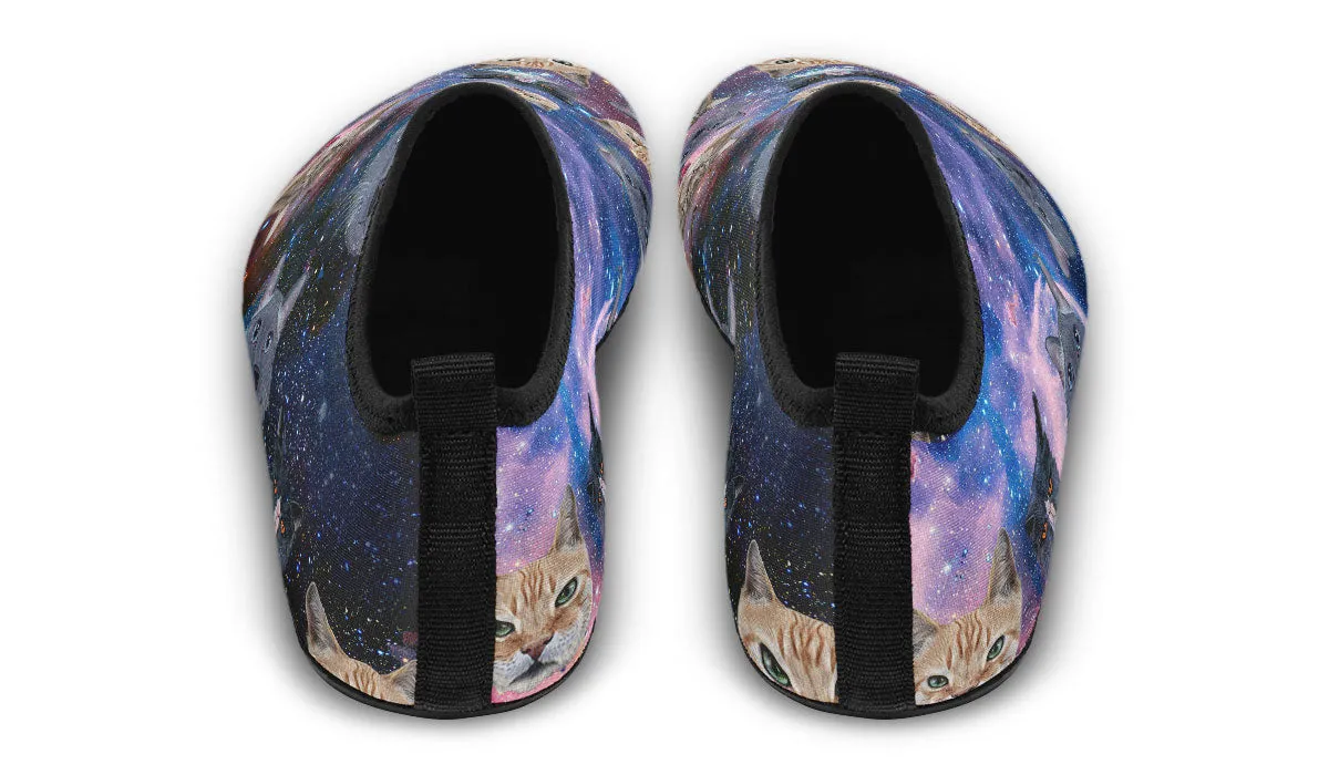 Cosmic Cat Aqua Barefoot Shoes