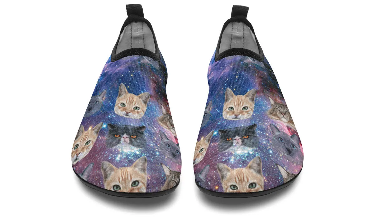 Cosmic Cat Aqua Barefoot Shoes