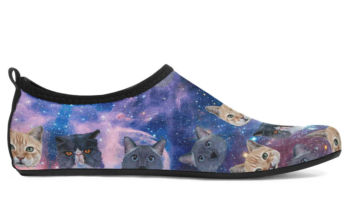 Cosmic Cat Aqua Barefoot Shoes