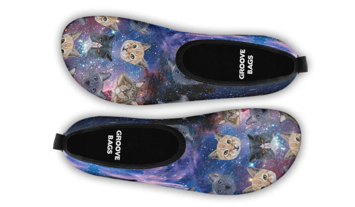 Cosmic Cat Aqua Barefoot Shoes