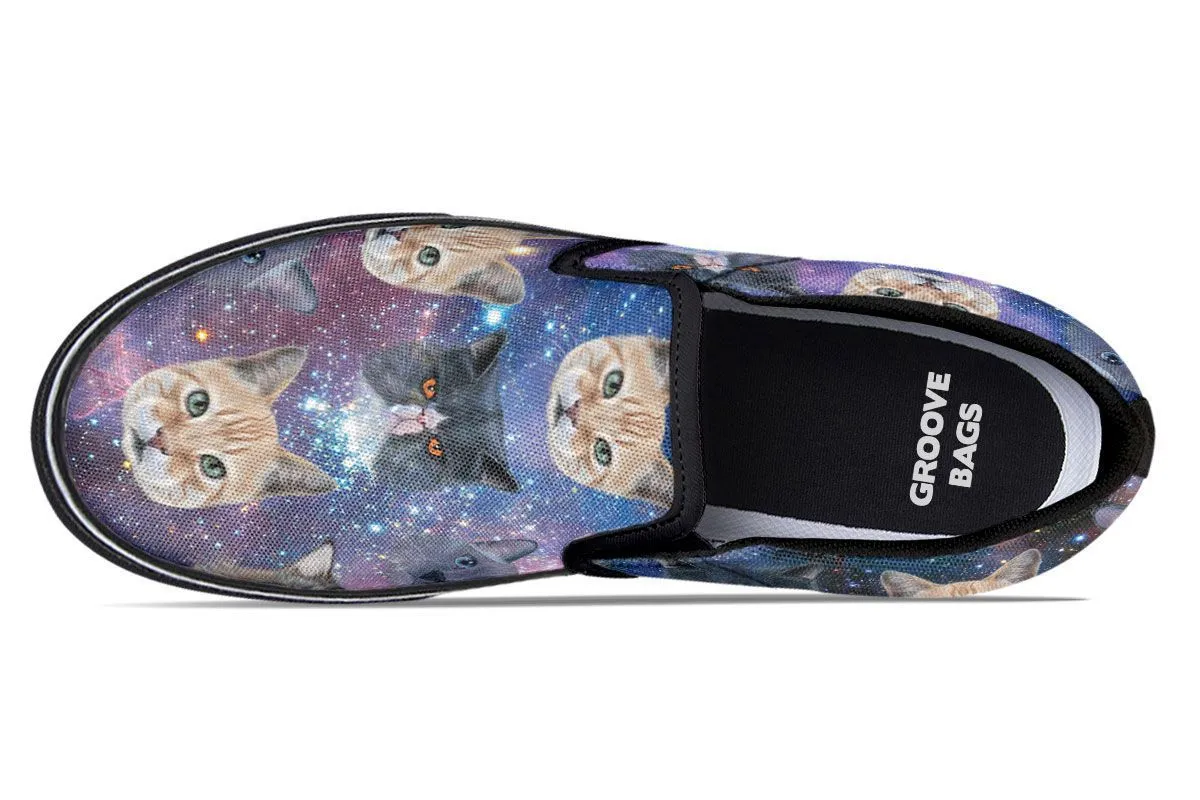 Cosmic Cat Slip-On Shoes