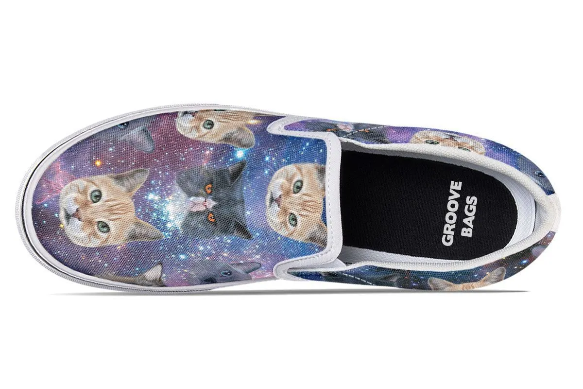 Cosmic Cat Slip-On Shoes