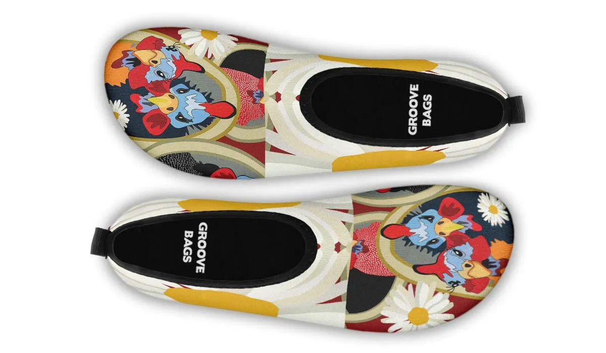 Couple Ol Chickens Aqua Barefoot Shoes