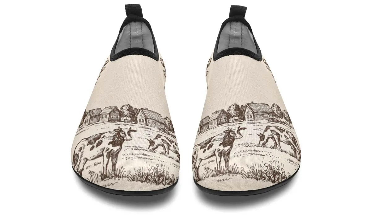 Cow Farm Aqua Barefoot Shoes
