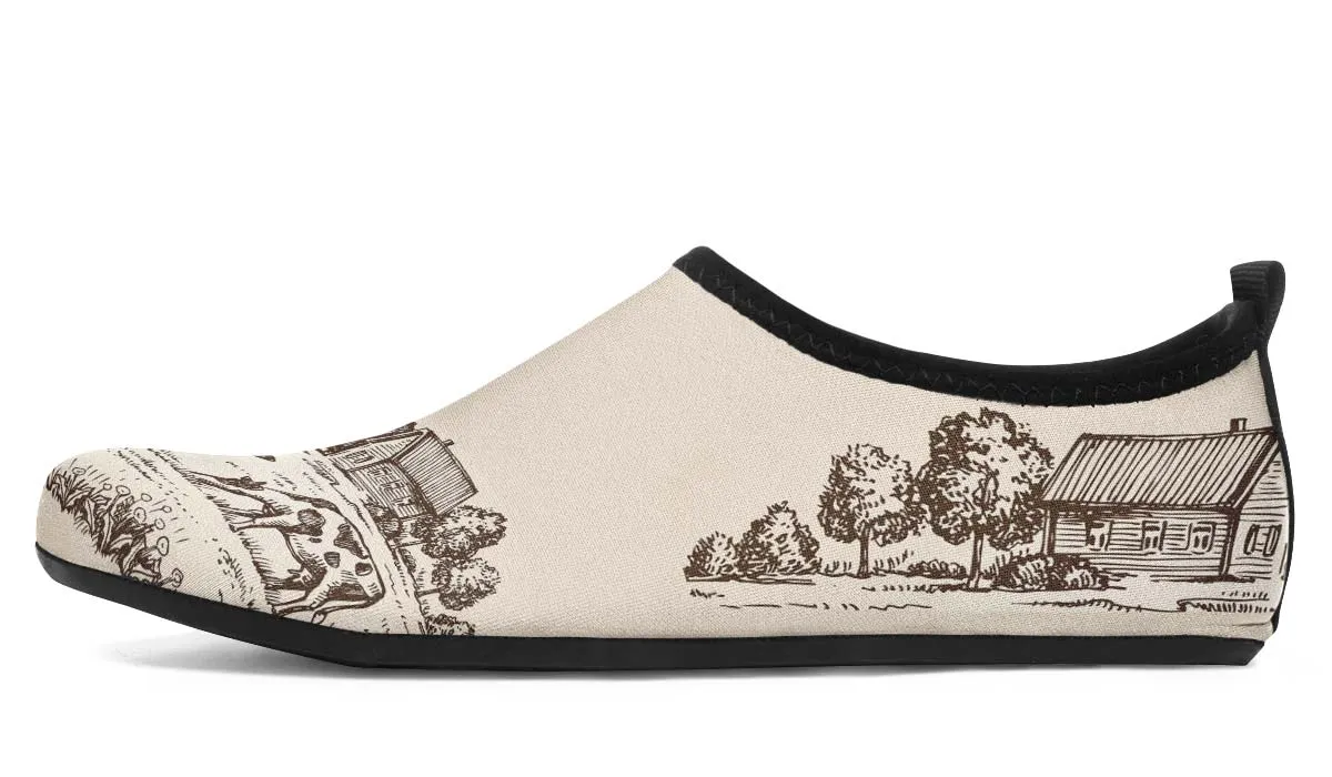 Cow Farm Aqua Barefoot Shoes