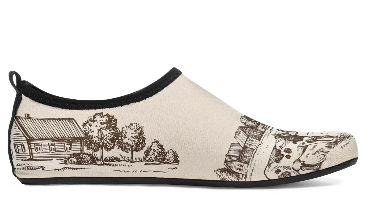 Cow Farm Aqua Barefoot Shoes