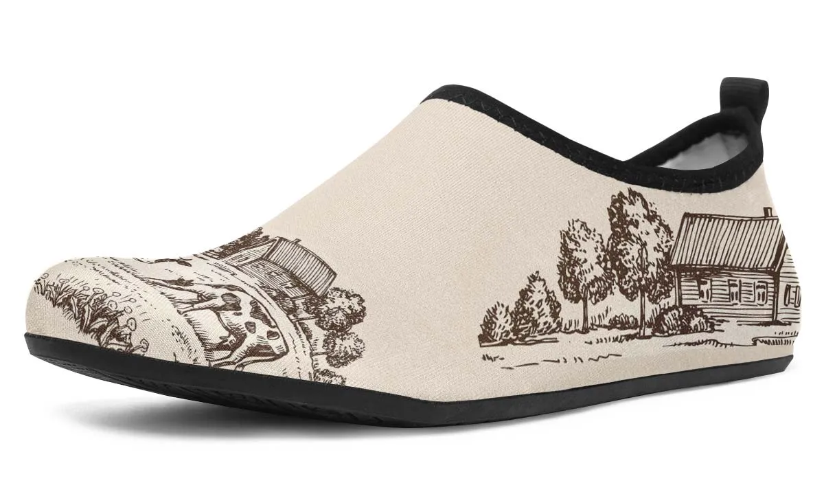 Cow Farm Aqua Barefoot Shoes