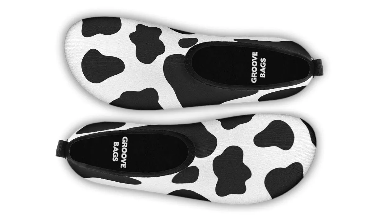 Cow Print Aqua Barefoot Shoes