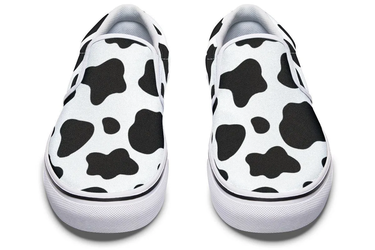 Cow Print Slip-On Shoes
