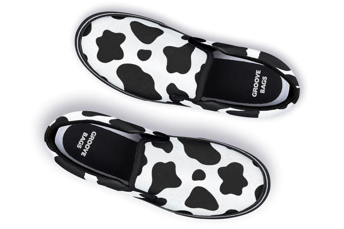 Cow Print Slip-On Shoes