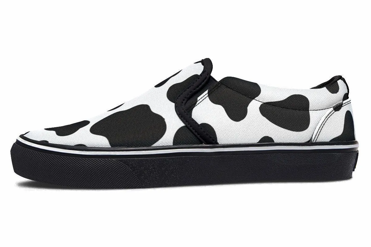 Cow Print Slip-On Shoes