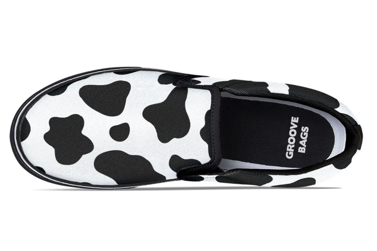Cow Print Slip-On Shoes