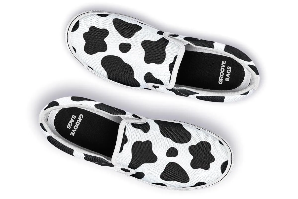 Cow Print Slip-On Shoes