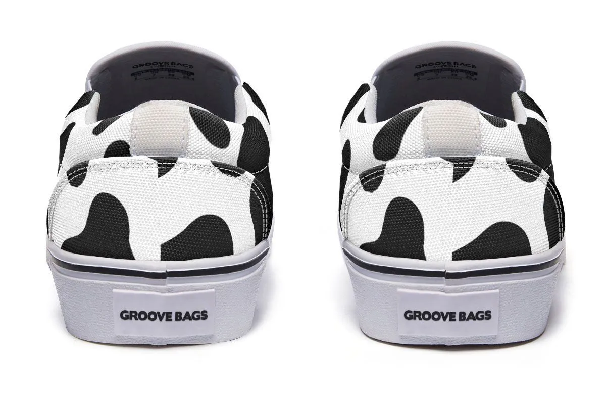 Cow Print Slip-On Shoes