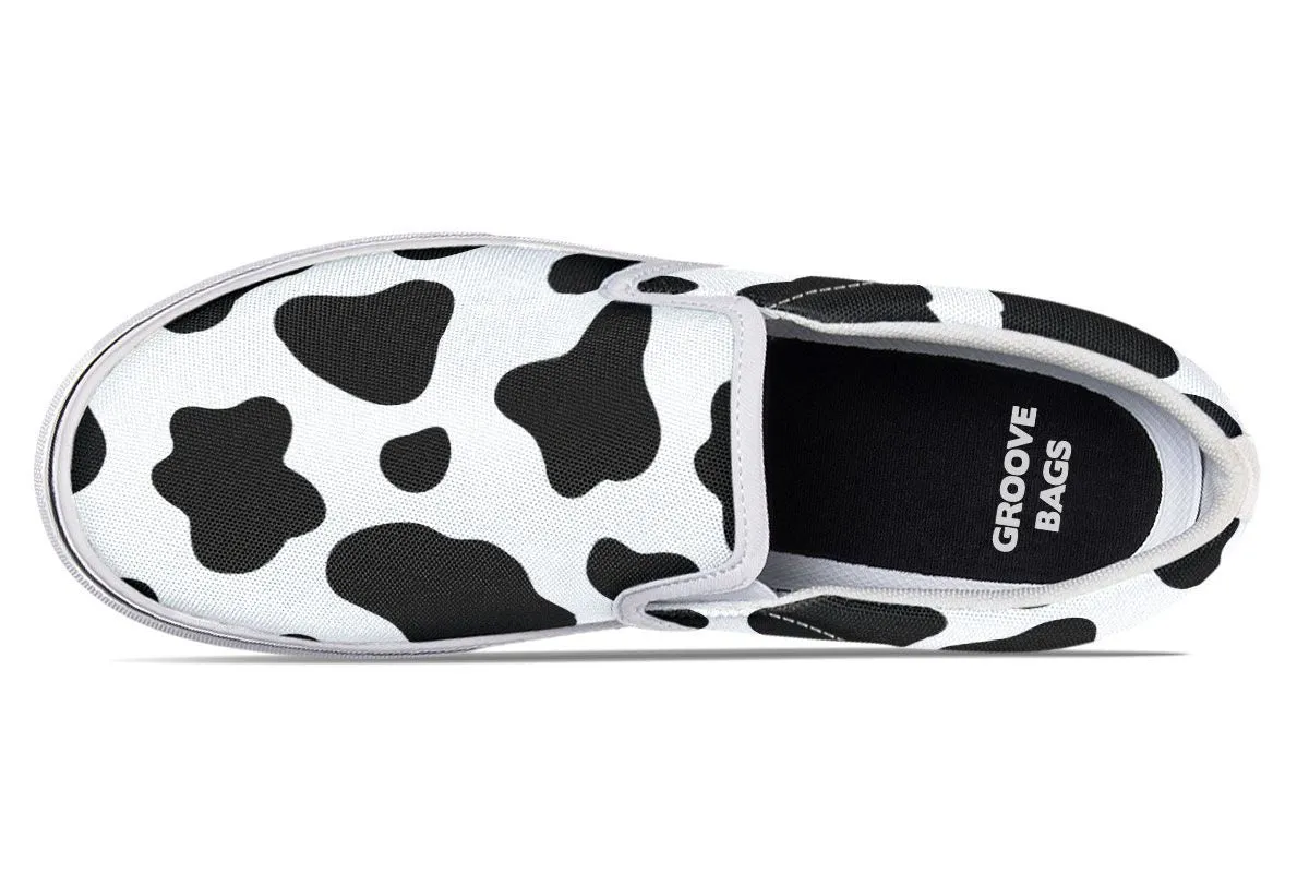 Cow Print Slip-On Shoes