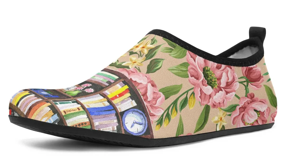 Cozy Library Nook Aqua Barefoot Shoes