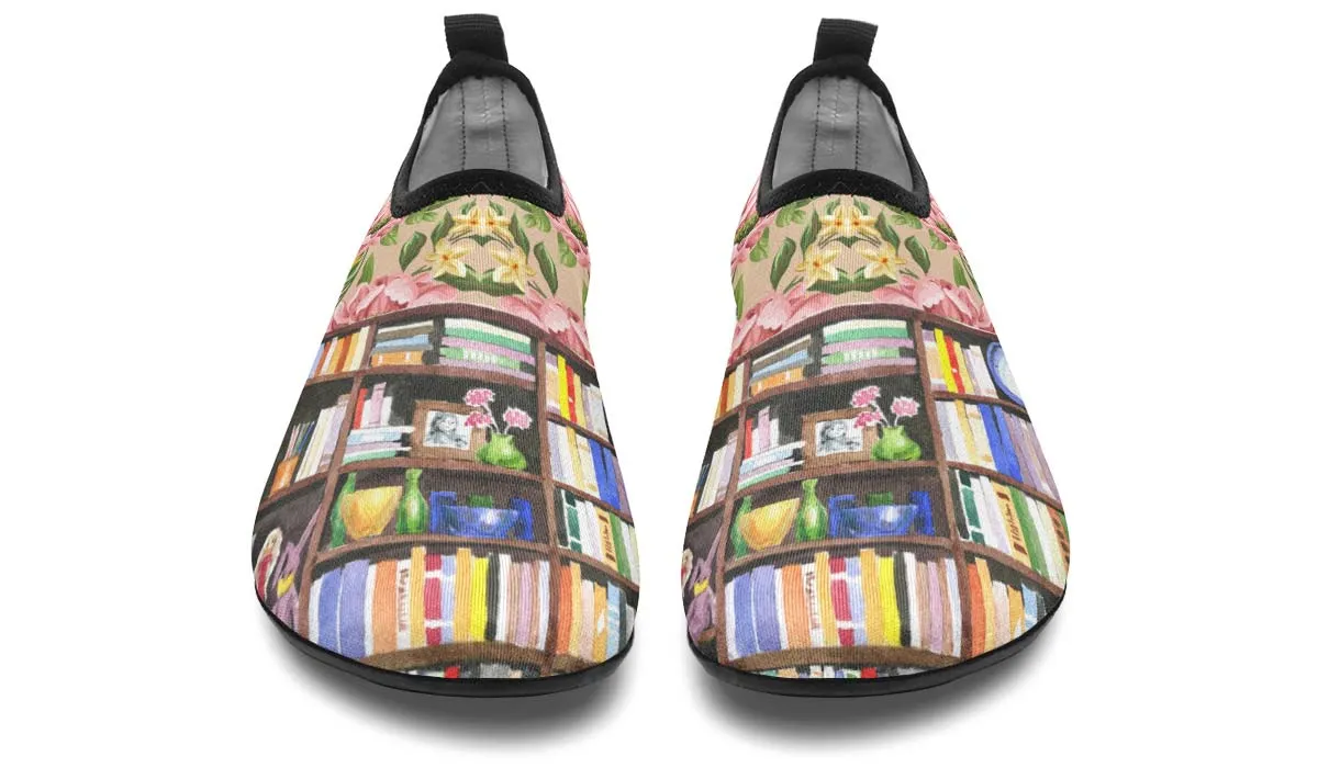 Cozy Library Nook Aqua Barefoot Shoes