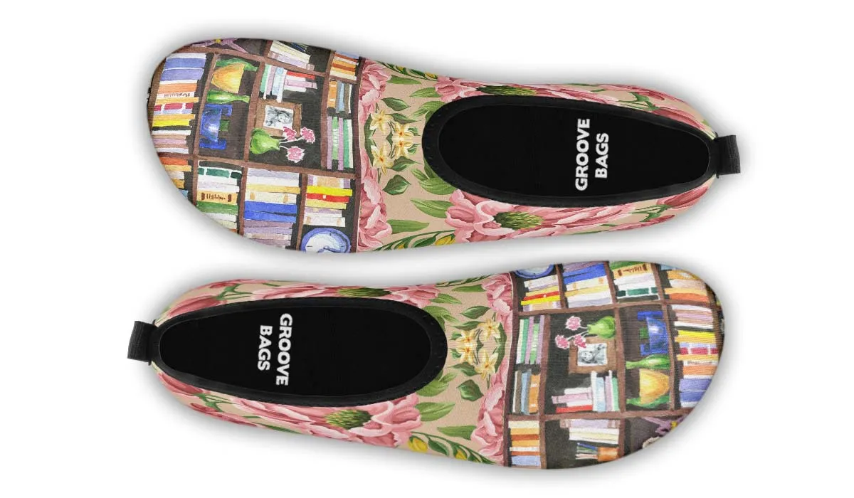 Cozy Library Nook Aqua Barefoot Shoes