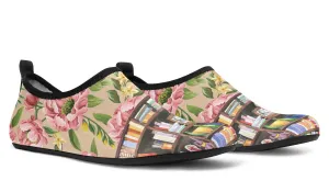 Cozy Library Nook Aqua Barefoot Shoes