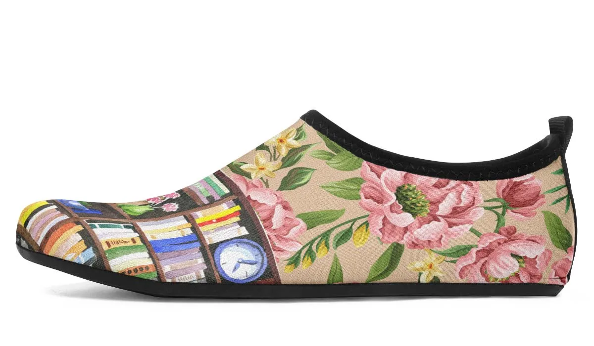 Cozy Library Nook Aqua Barefoot Shoes