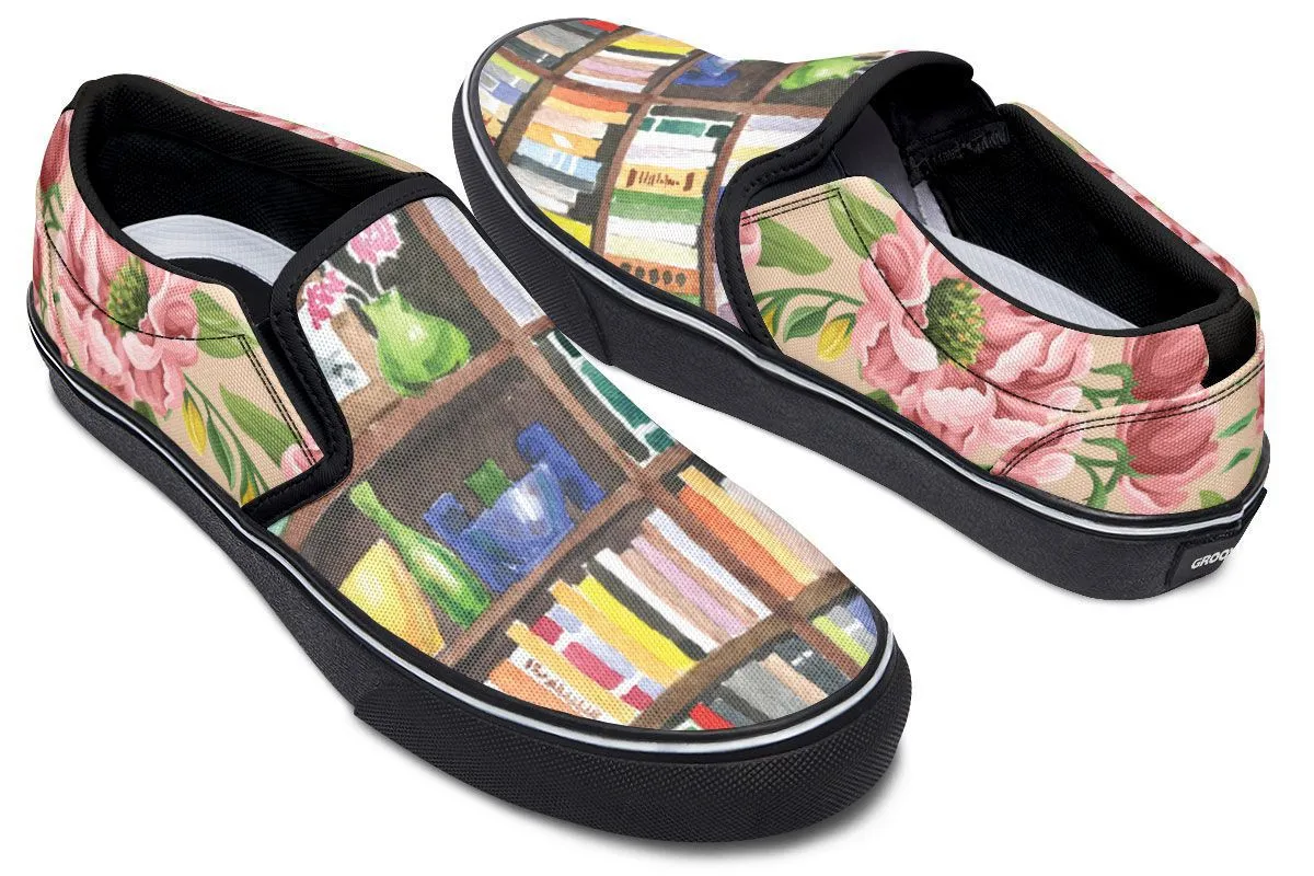 Cozy Library Nook Slip-On Shoes