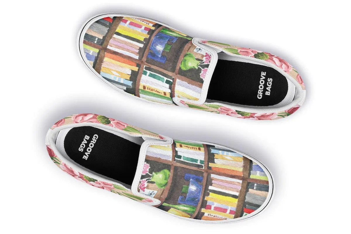 Cozy Library Nook Slip-On Shoes
