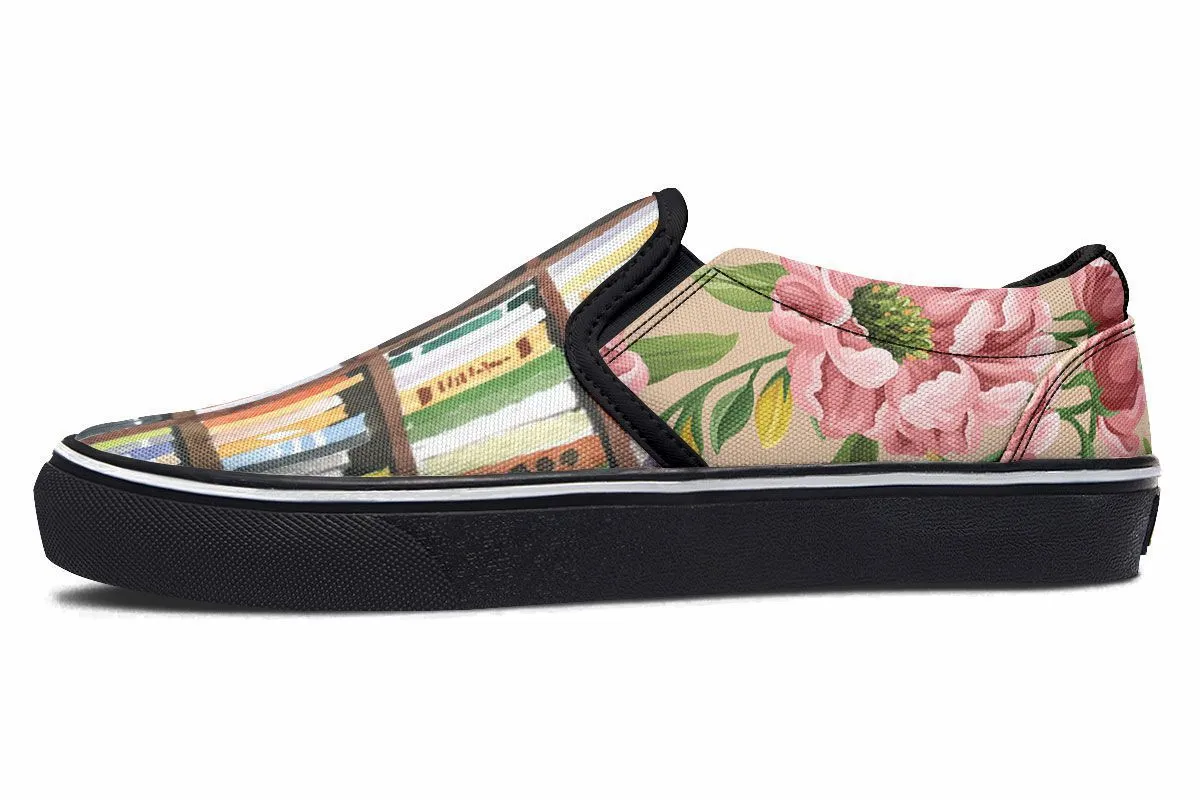Cozy Library Nook Slip-On Shoes
