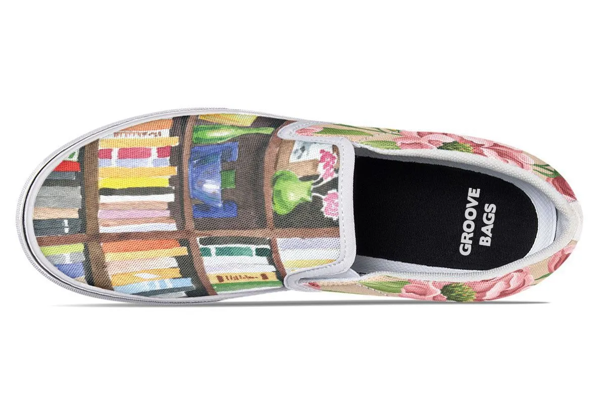 Cozy Library Nook Slip-On Shoes