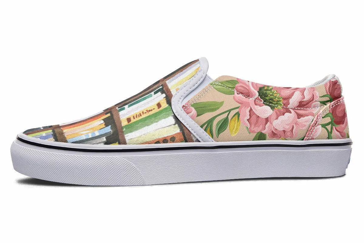 Cozy Library Nook Slip-On Shoes