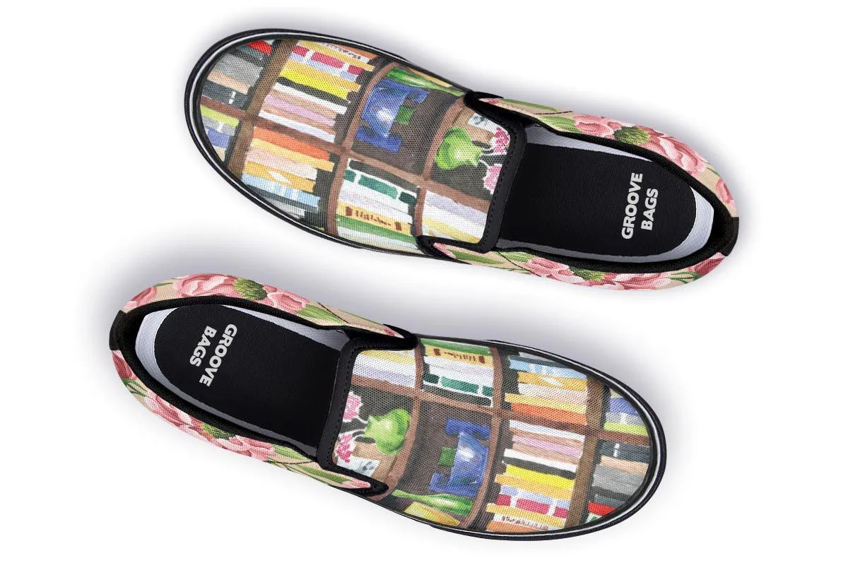 Cozy Library Nook Slip-On Shoes