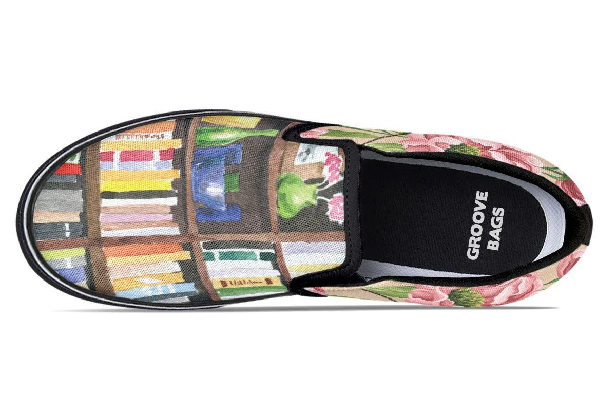 Cozy Library Nook Slip-On Shoes
