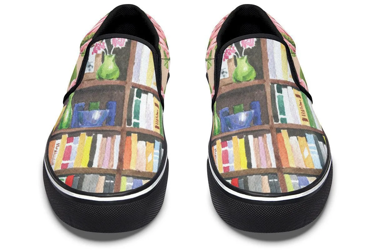 Cozy Library Nook Slip-On Shoes