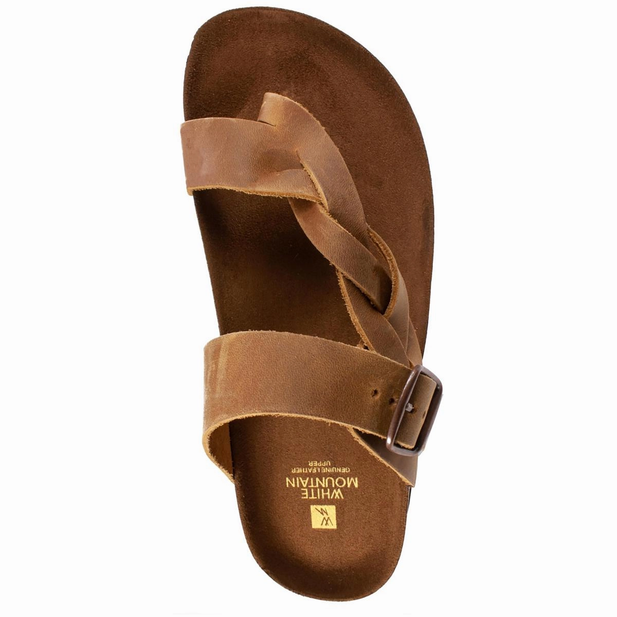 Crawford Womens Suede Flat Slide Sandals