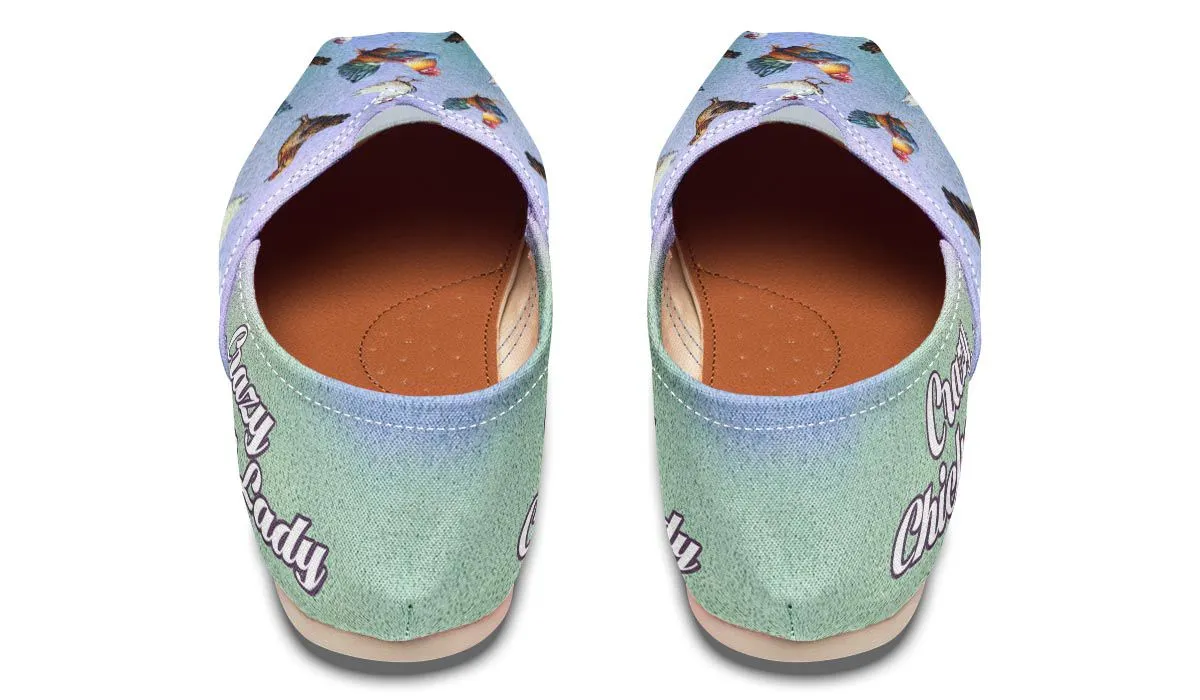 Crazy Chicken Lady Causal Shoes