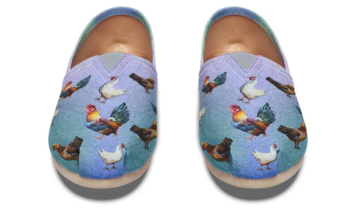 Crazy Chicken Lady Causal Shoes