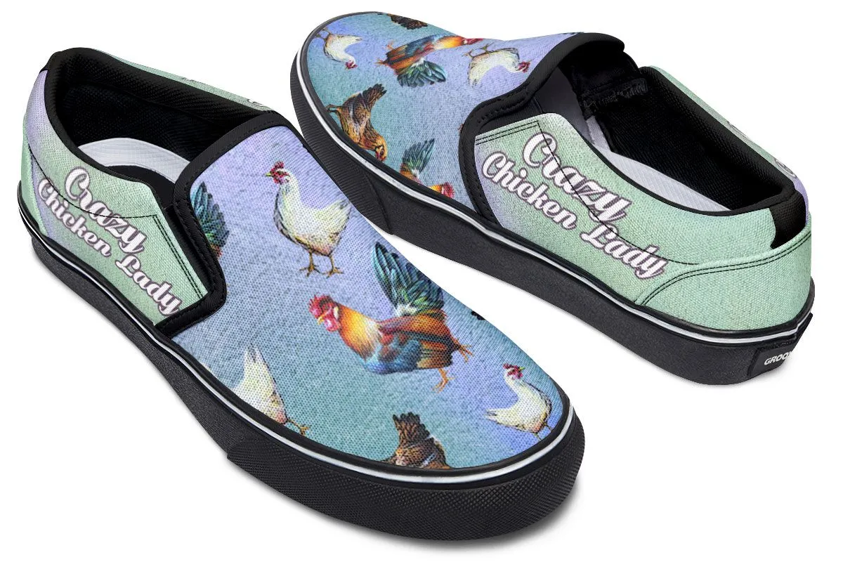 Crazy Chicken Slip-On Shoes