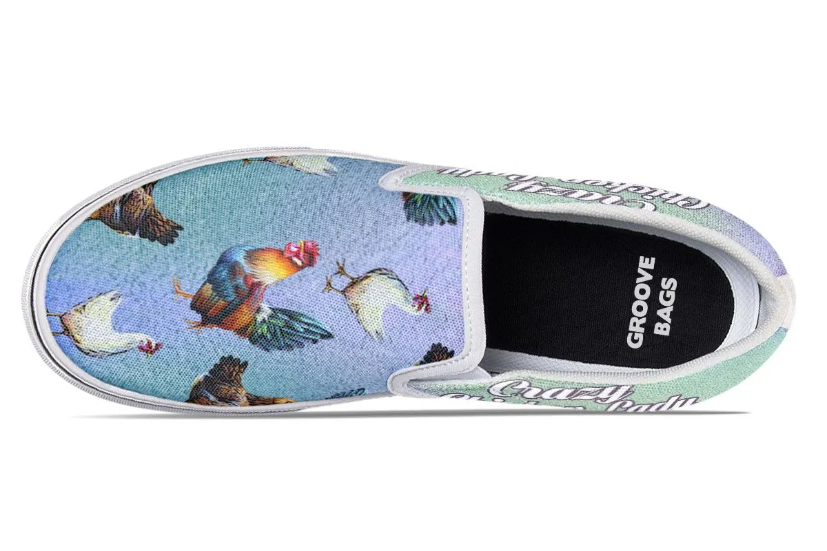 Crazy Chicken Slip-On Shoes