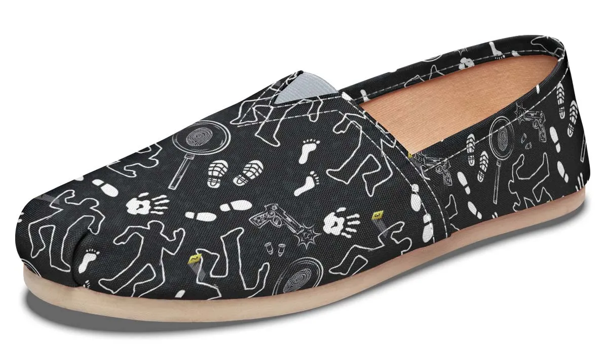 Crime Scene Pattern Casual Shoes