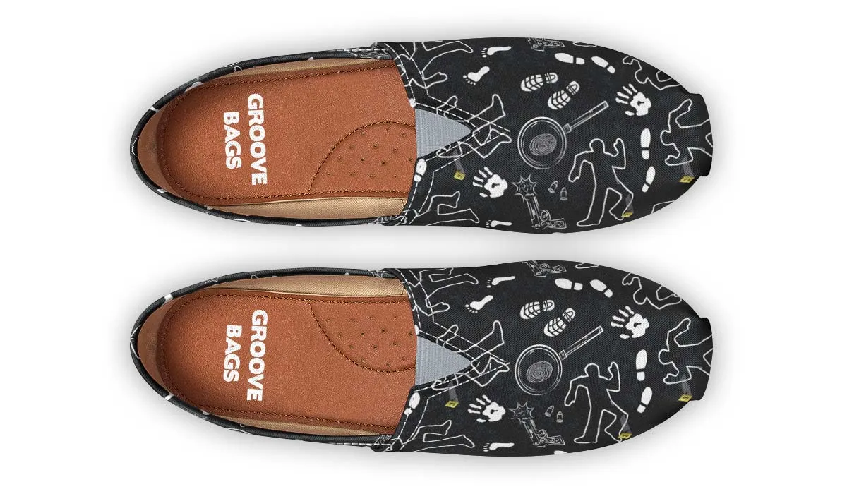 Crime Scene Pattern Casual Shoes