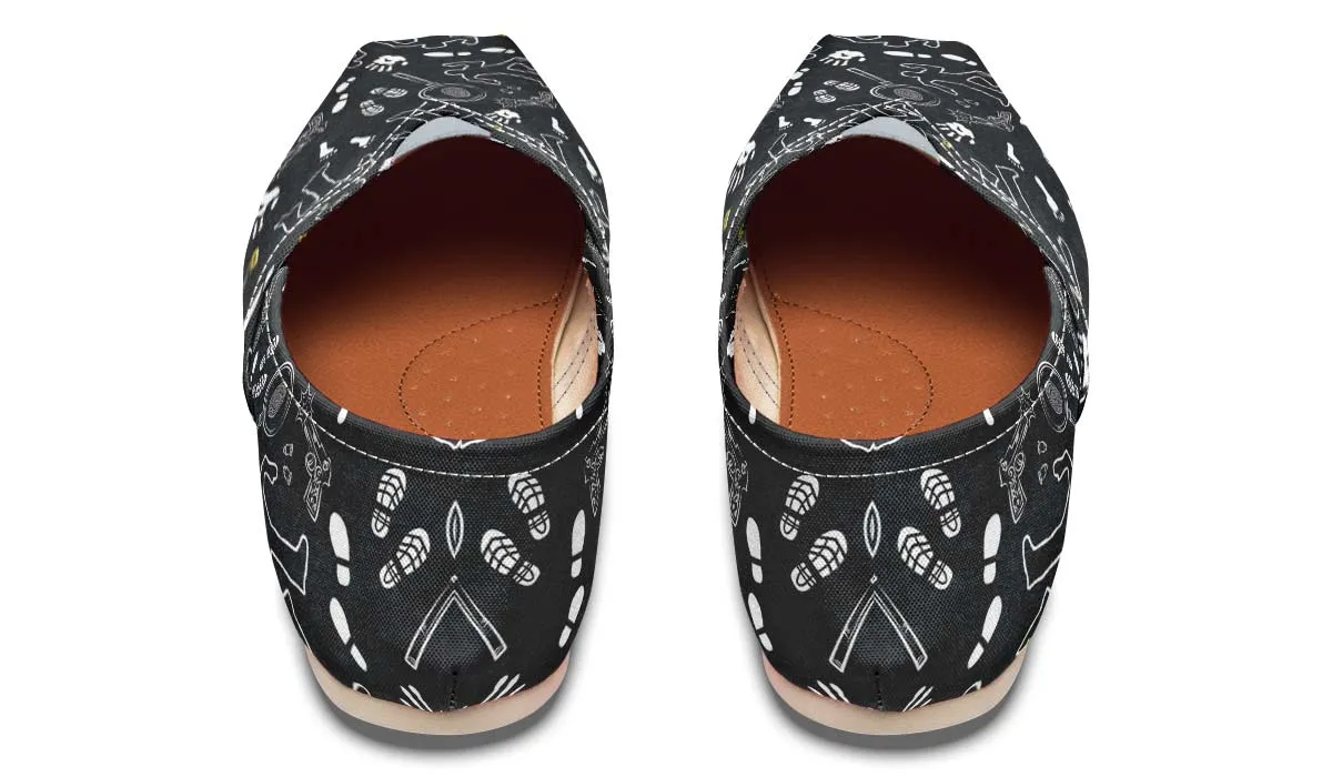 Crime Scene Pattern Casual Shoes
