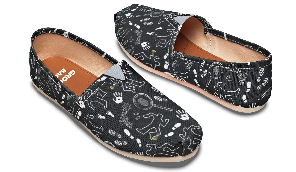 Crime Scene Pattern Casual Shoes