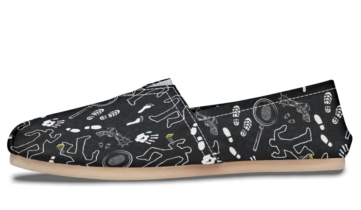 Crime Scene Pattern Casual Shoes