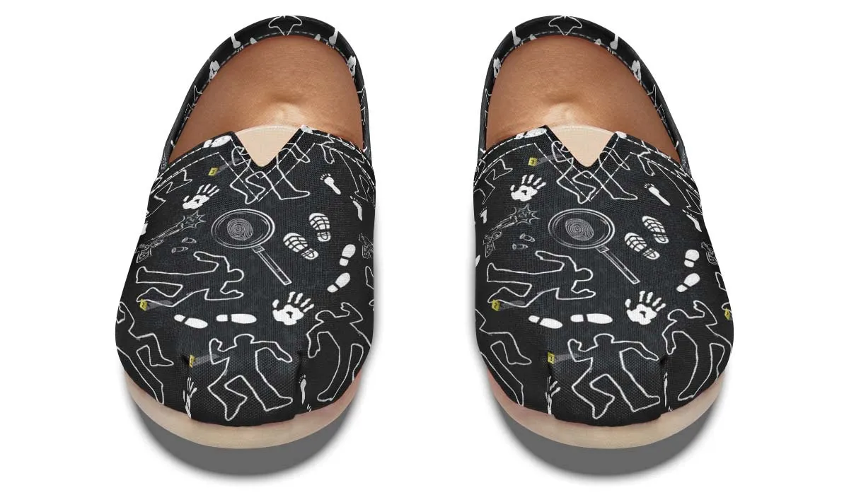 Crime Scene Pattern Casual Shoes